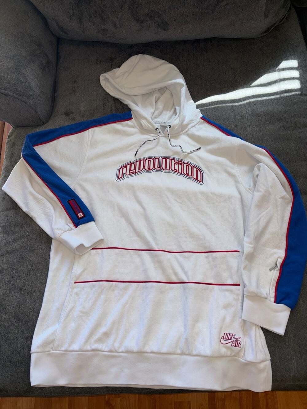 Nike Air Revolution Waffle Fleece Hoodie White